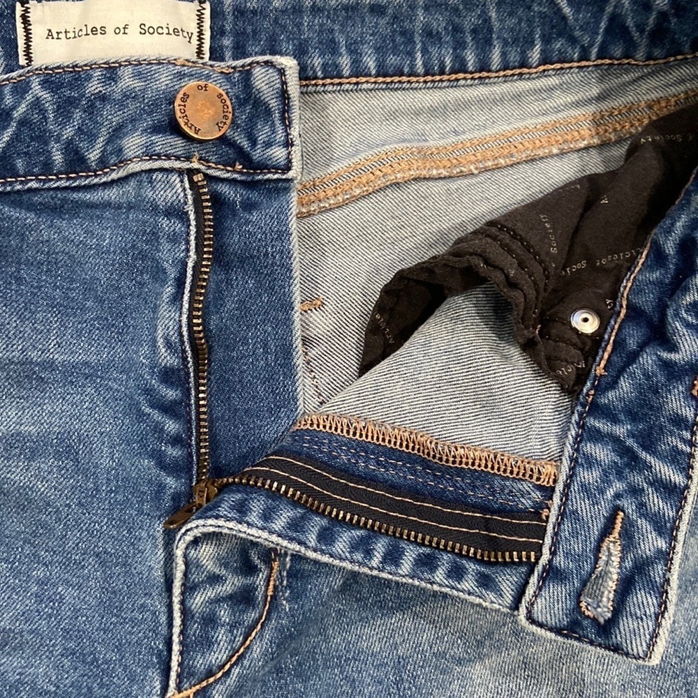 Articles Of Society Kate Hi Rise Straight Crop Granger Size 28 Pre-Owned - Picture 7 of 13